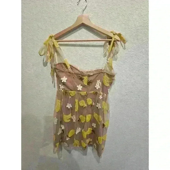 For Love and Lemons Fruitpunch Sequin Mini Dress Large - Picture 3 of 5